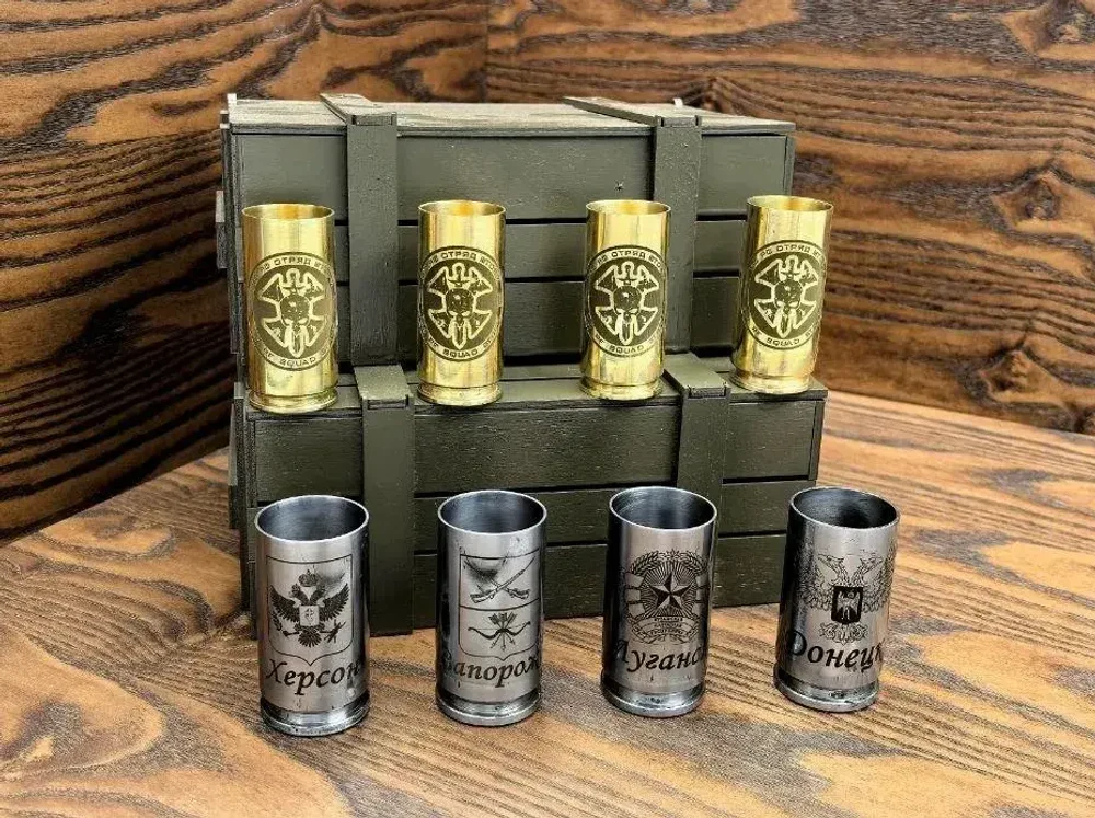 Армейские стопки и бокалы из гильз